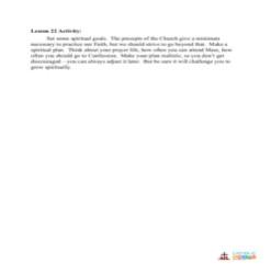 The 3rd, 4th, 5th, and 6th Commandments of the Church - Activity - Grade 6-8